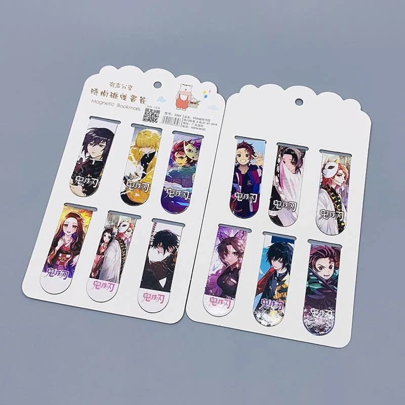 6 Pcs Anime Cute Metal Magneti - Bookmark Magnetic Clip recension och pris