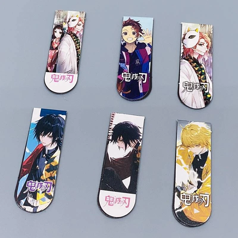 6 Pcs Anime Cute Metal Magneti - Bookmark Magnetic Clip recension och pris