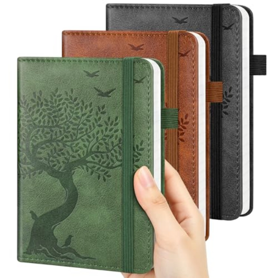 A6 Pocket Notebook Lined Journ - Journal Leather Hardcover recension och pris