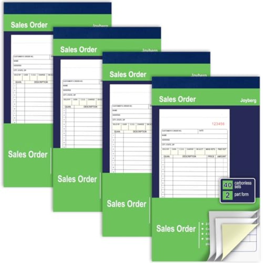 4 Pack Sales Order Book, 4.17i - Carbon Copy Book recension och pris