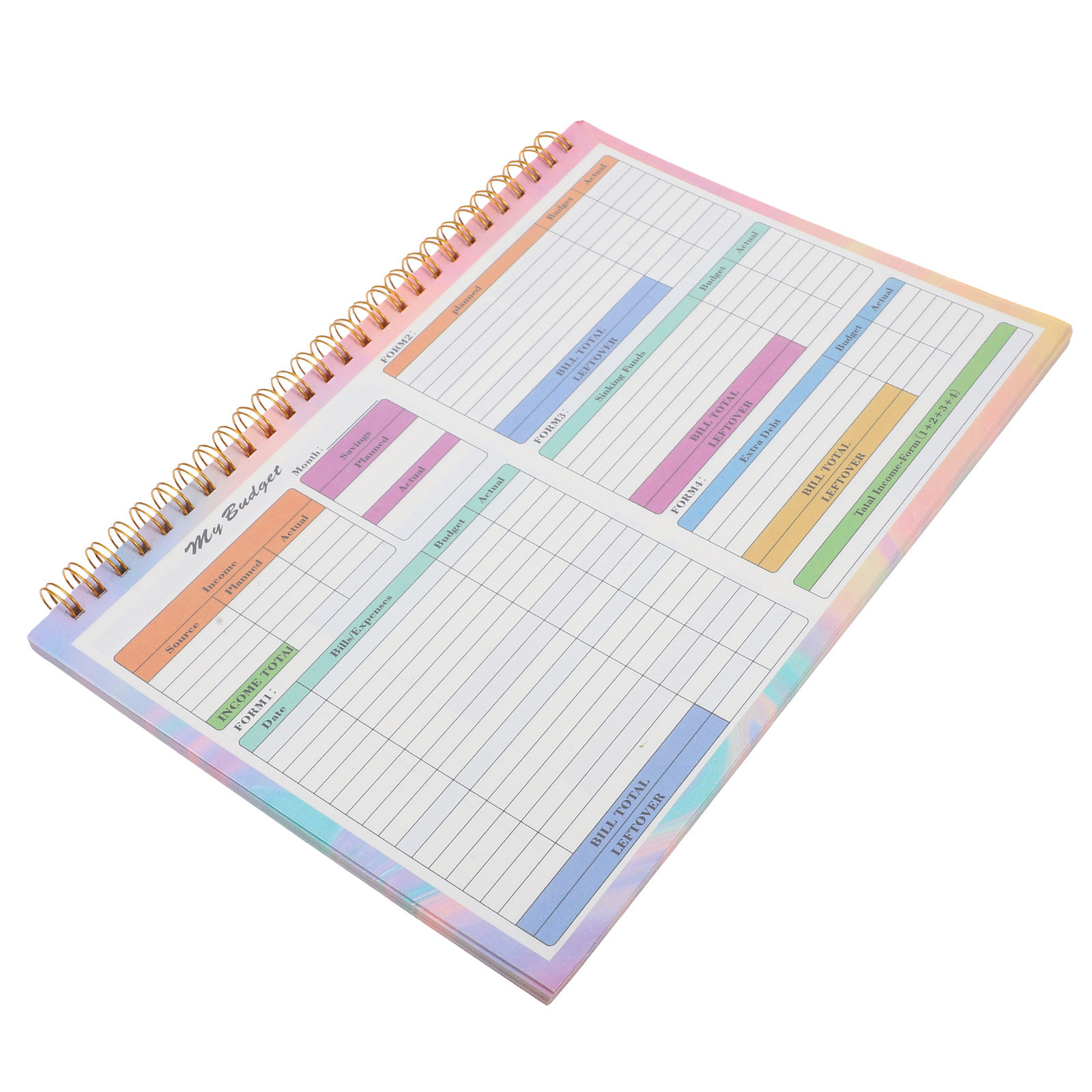 B5 Financial Ledger Book Weekl - Planner Weekly Budget recension och pris