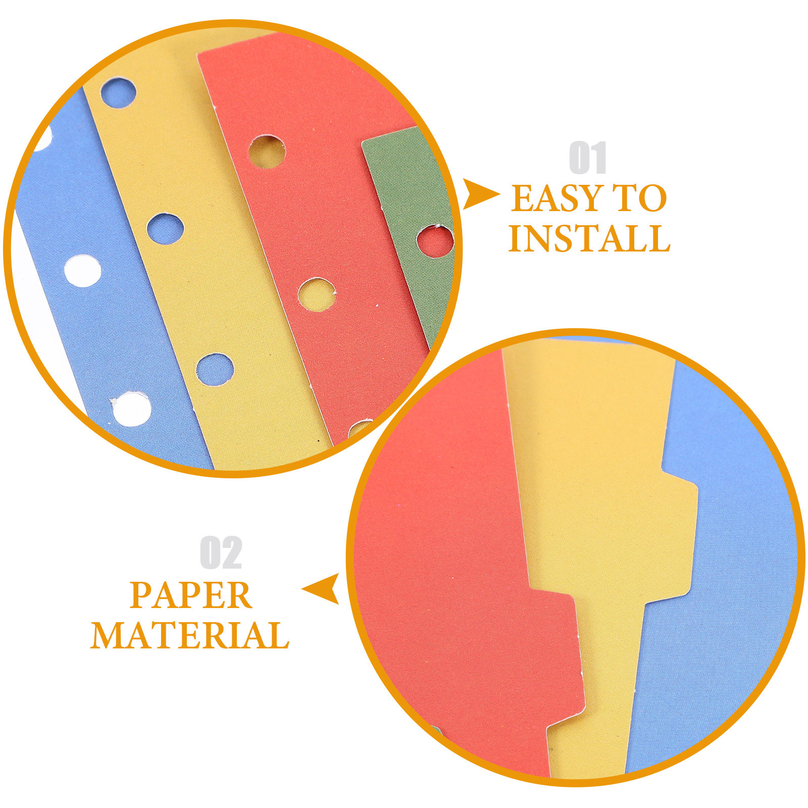 2Sets Notebook Index Dividers  - Index Tab Divider recension och pris