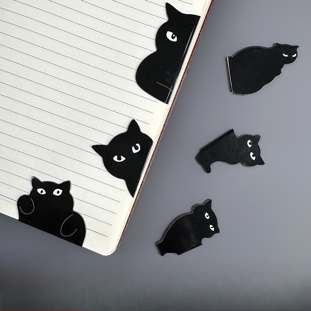 Cute Black Cat Magnetic Bookma - Bookmark Magnetic Clip recension och pris