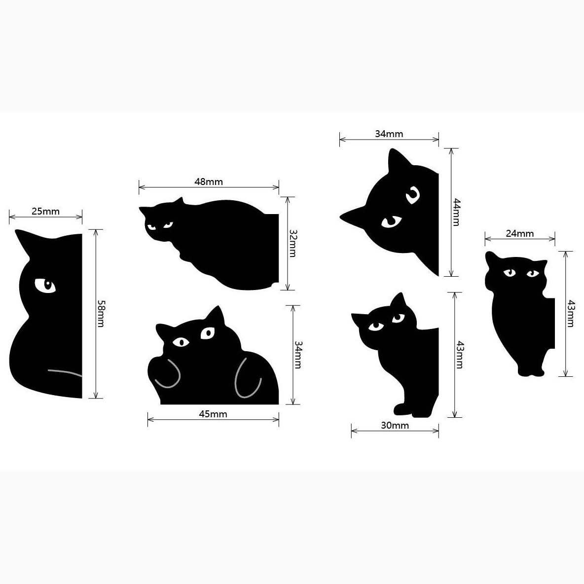 Cute Black Cat Magnetic Bookma - Bookmark Magnetic Clip recension och pris