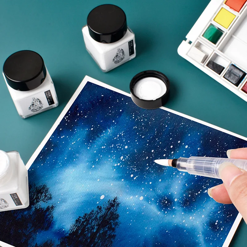 30ML White Ink High-gloss Wate - Correction Fluid White recension och pris