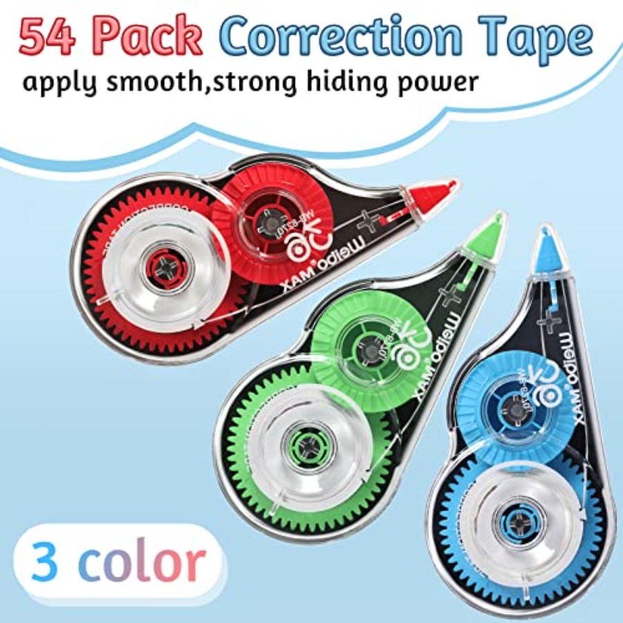 54 Pack Correction Tape Bulk W - Correction Fluid White recension och pris