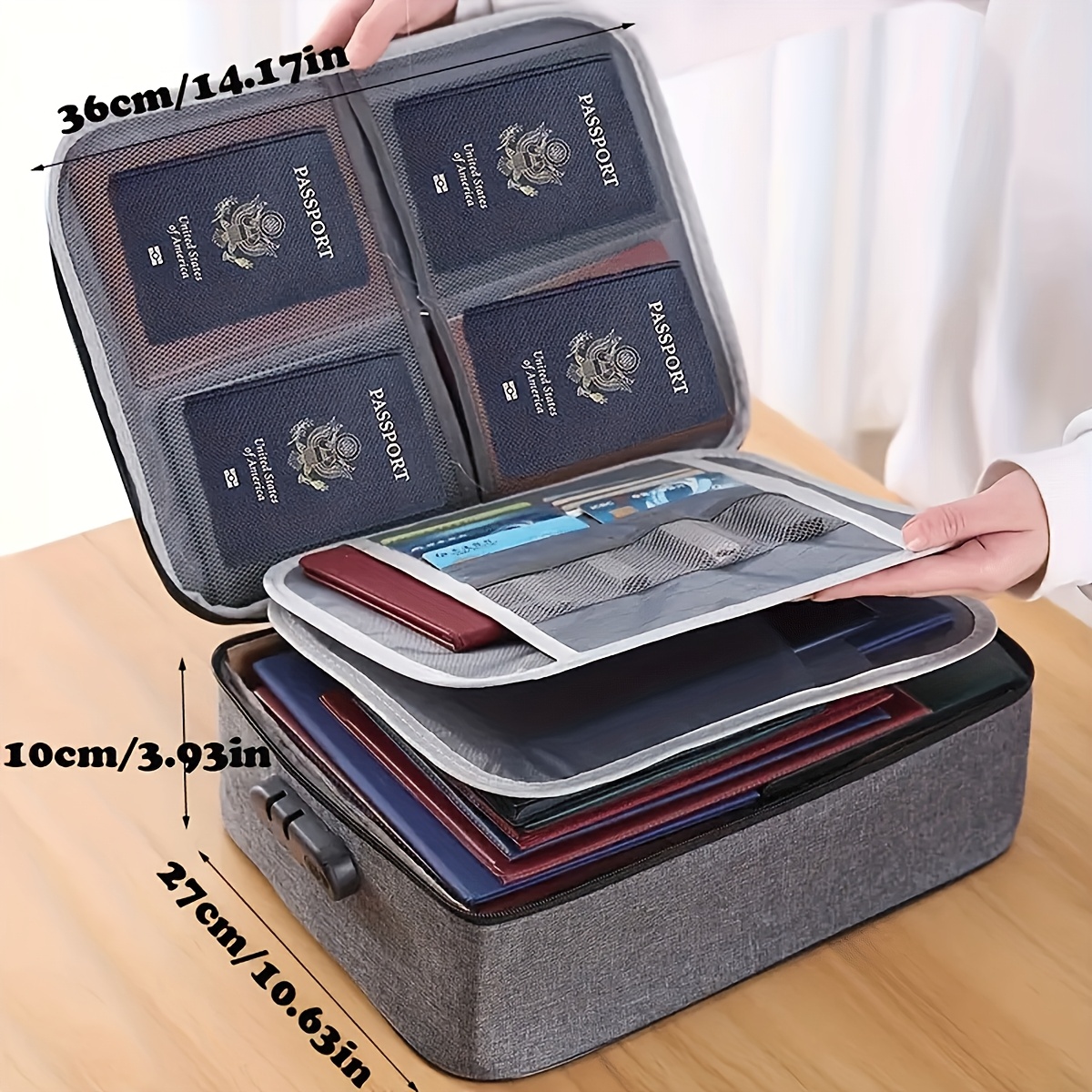 Lockable File Storage Bag,3-La - Portfolio Folder Zip recension och pris