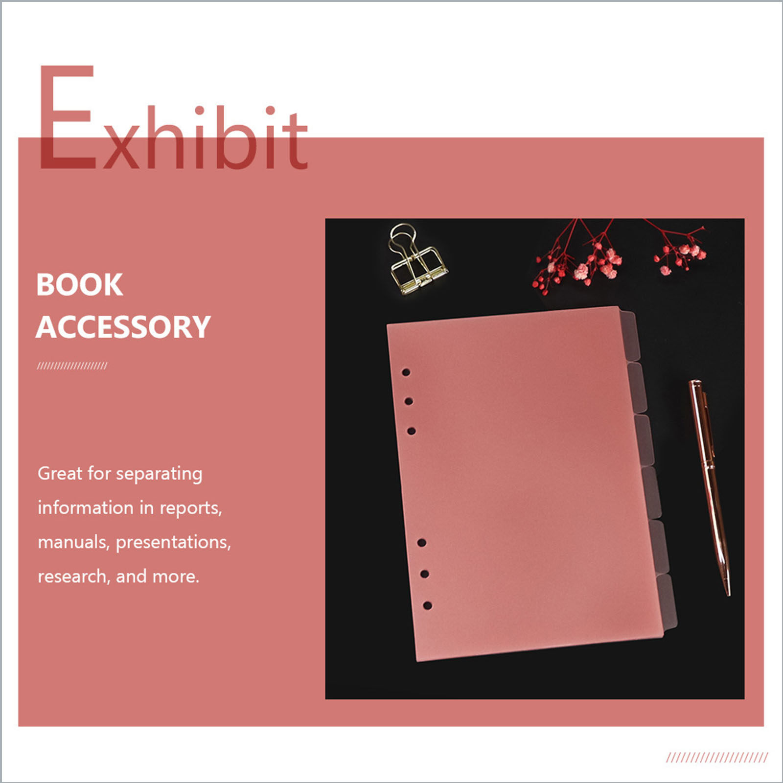 6Pcs Notebook Dividers with Wr - Index Tab Divider recension och pris