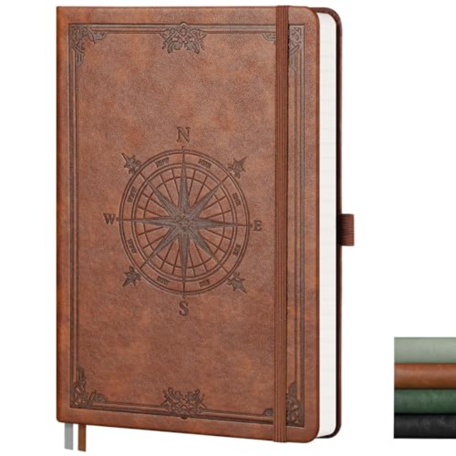 Blank Journal Notebook, 192 Pa - Journal Leather Hardcover recension och pris