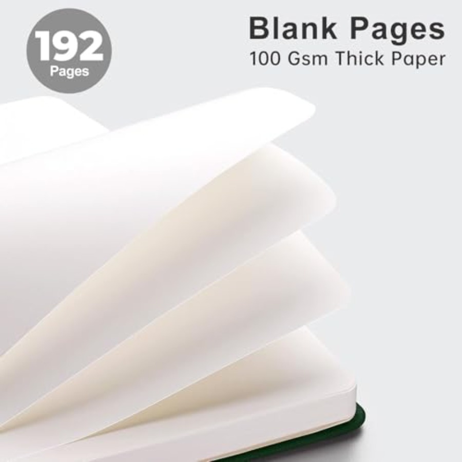Blank Journal Notebook, 192 Pa - Journal Leather Hardcover recension och pris