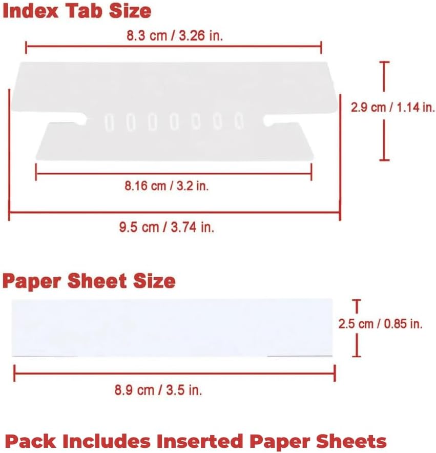 Clear Hanging Folder Tabs and  - File Folder Hanging recension och pris