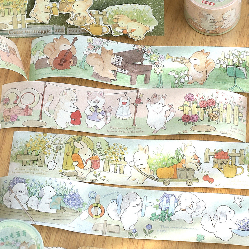 3cm*3m Kawaii Cartoon Washi ta - Label Printer Tape recension och pris