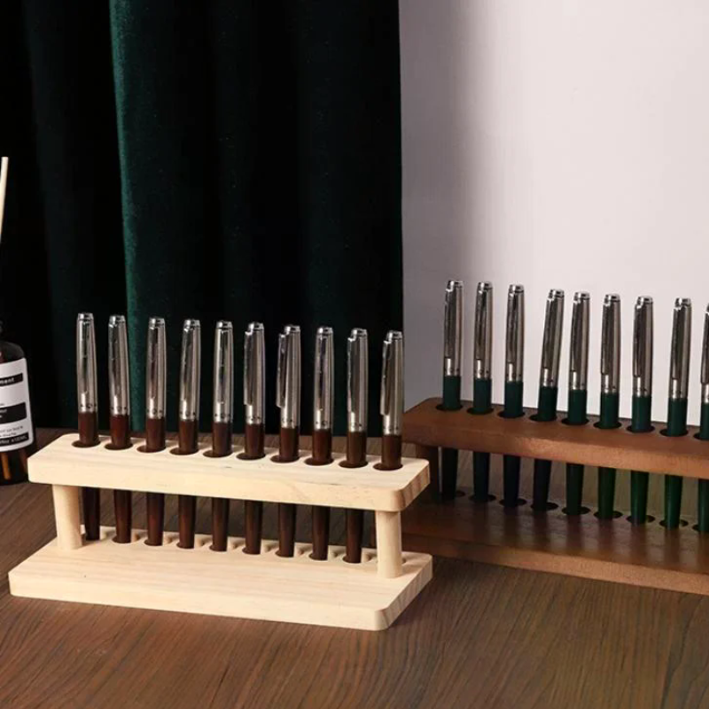 Walnut Wood Test Tube Rack Mul - Is Stationery Office Supply recension och pris