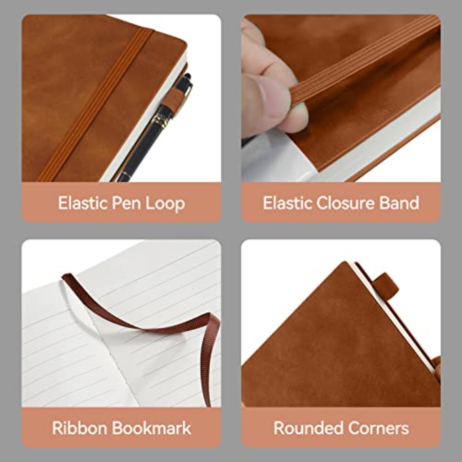 Lined Journal Notebook, 200 Pa - Journal Leather Hardcover recension och pris