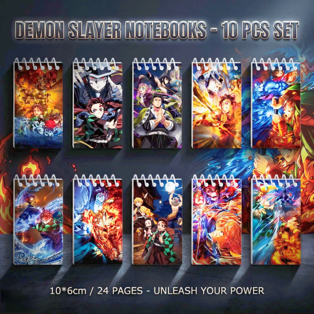 10PCS Demon Slayer Notepads. S - Is Stationery Office Supply recension och pris