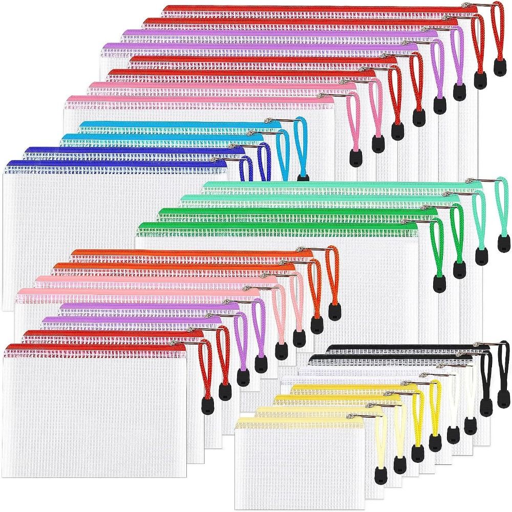 Cosmetic Makeup Bags Mesh Zipp - Portfolio Folder Zip recension och pris
