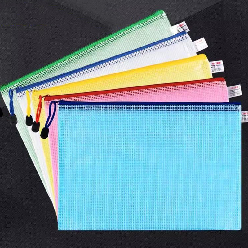 Mesh Zipper Pouch Document Bag - Portfolio Folder Zip recension och pris