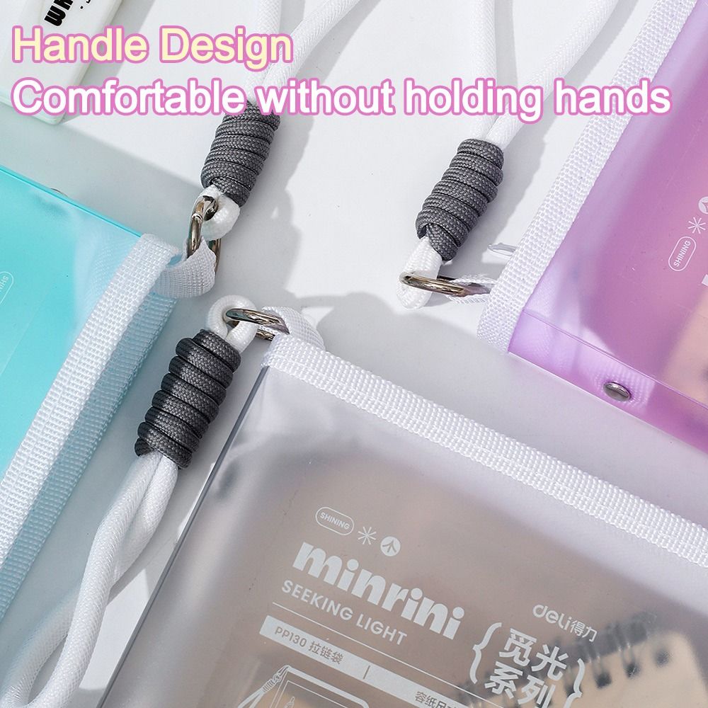 Portable Transparent A4 Zipper - Is Stationery Office Supply recension och pris