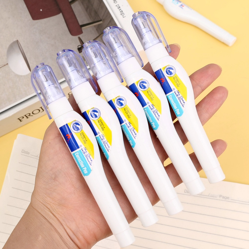 1-5Pc School Metal Headed Erro - Correction Fluid White recension och pris