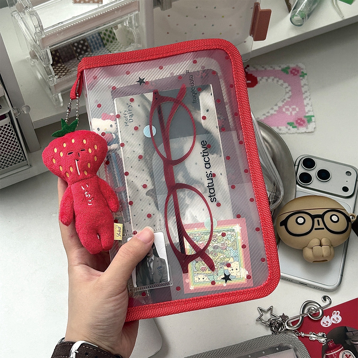 WAKAWAKA Cute PP Twill Zipper  - Portfolio Folder Zip recension och pris