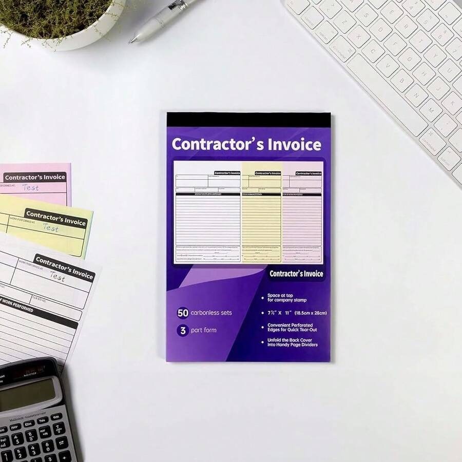 Carbonless Contractor Invoice  - Carbon Copy Book recension och pris