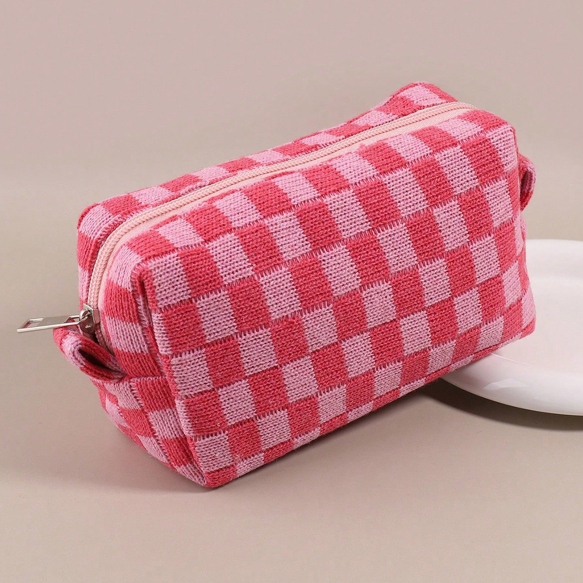 1PC Pink Checkered Single-Laye - Stationery Office Supply Store recension och pris