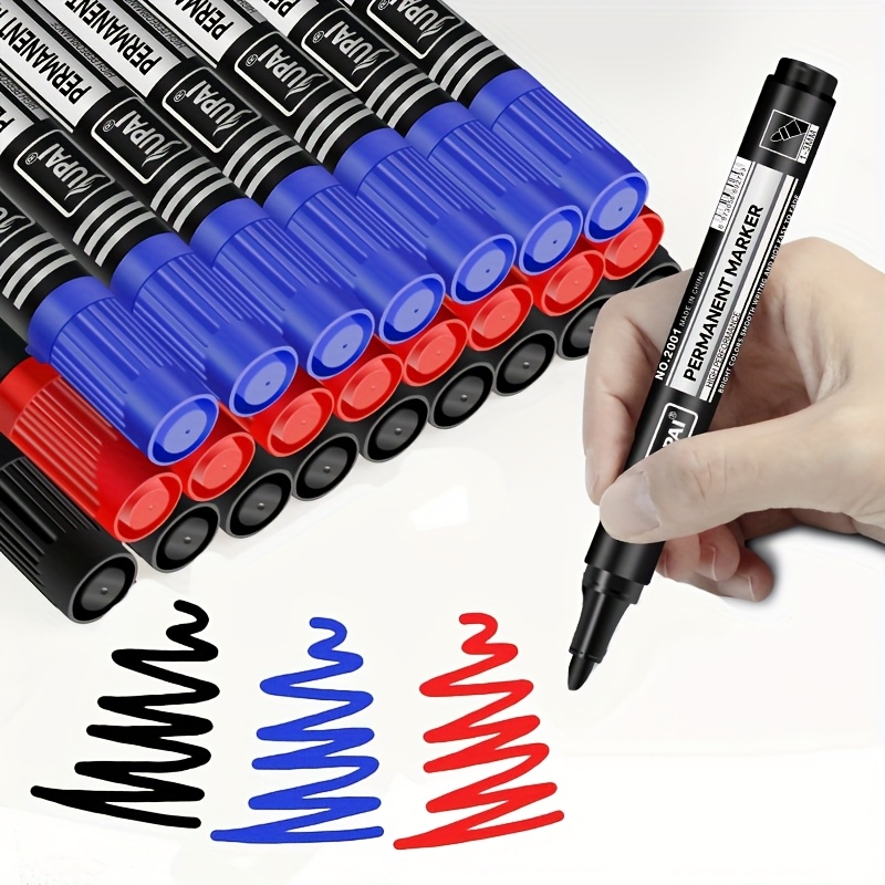 3 Colors Permanent Marker Pens - Ideal Stationery & Office Supply recension och pris