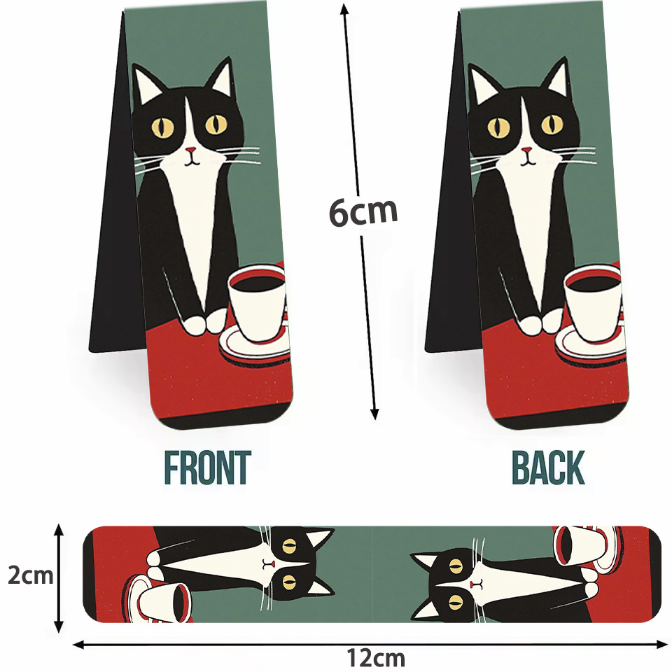 5Pcs/Set Cute Cat Magnetic Boo - Bookmark Magnetic Clip recension och pris