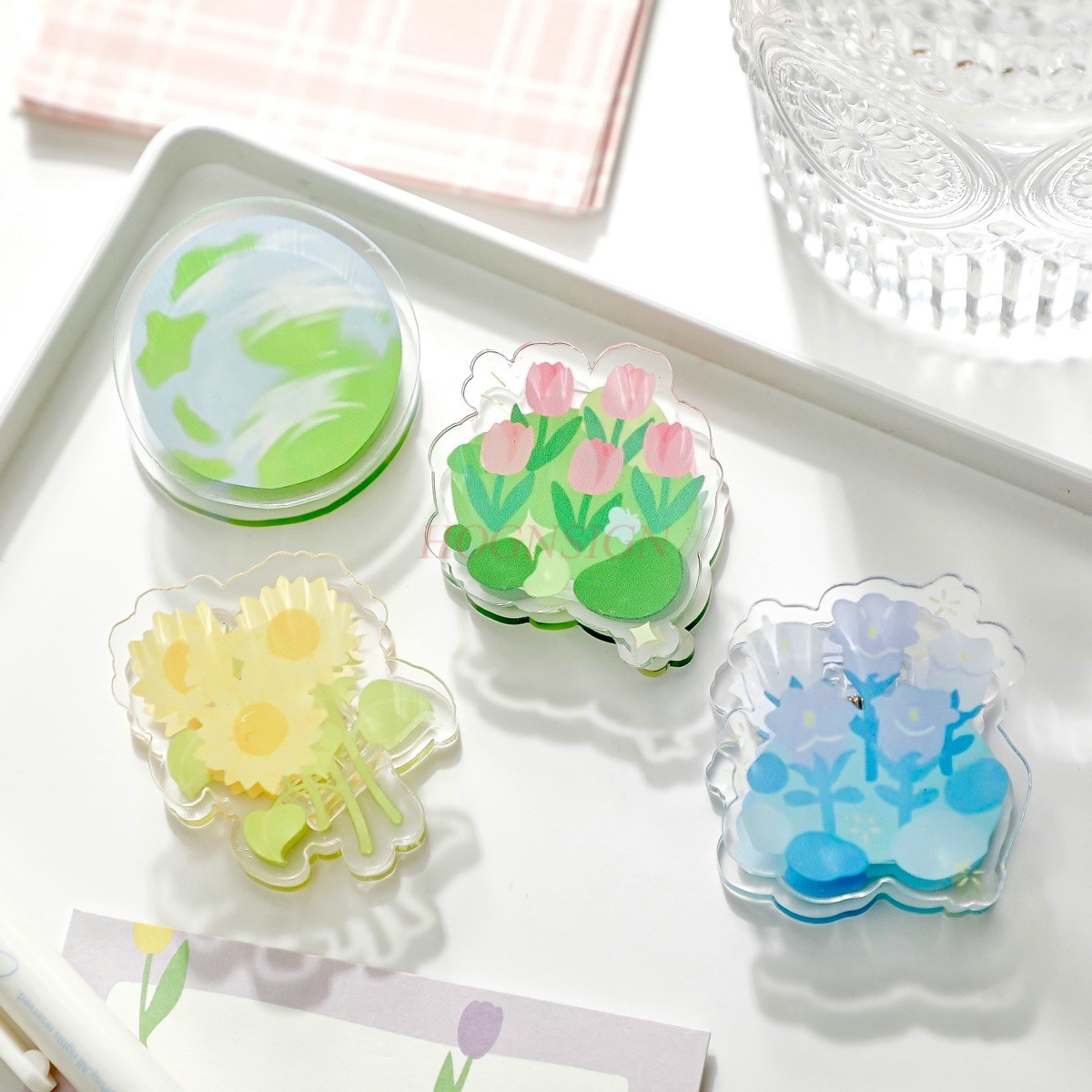 1pcs Afternoon Garden Acrylic  - Is Stationery Office Supply recension och pris