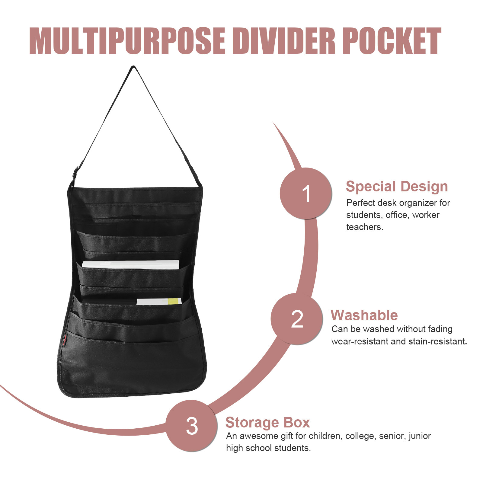 Space-Saving Hanging Storage B - Ideal Stationery & Office Supply recension och pris