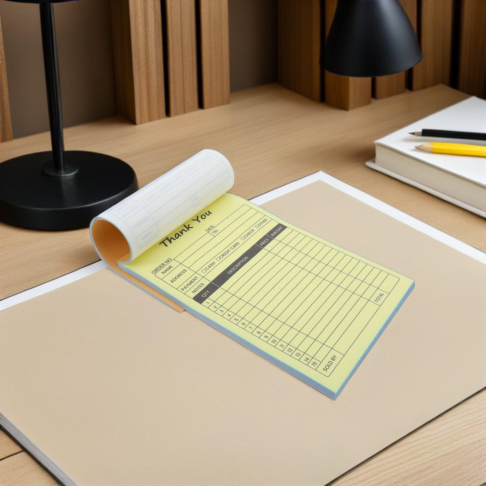 2Pcs Invoice Receipt Book Carb - Carbon Copy Book recension och pris
