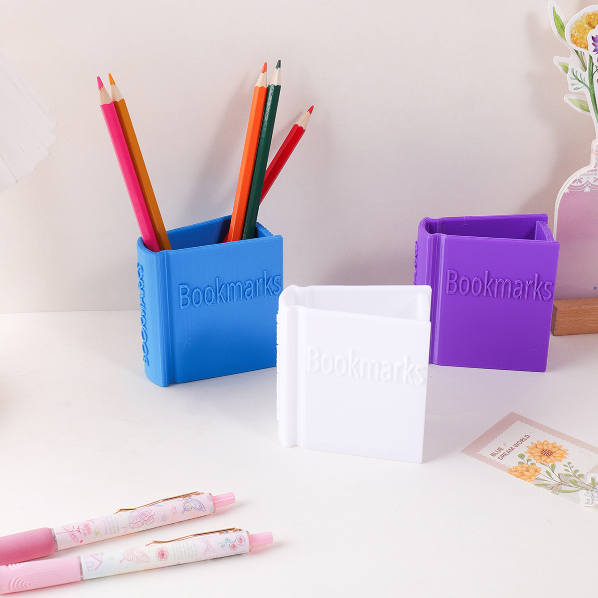 Minimalist style 3D solid colo - Stationery Office Supply Store recension och pris