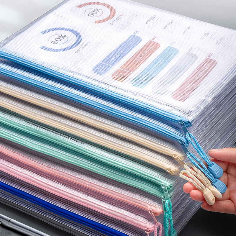 Mesh Zipper Storage Bags Docum - Portfolio Folder Zip recension och pris