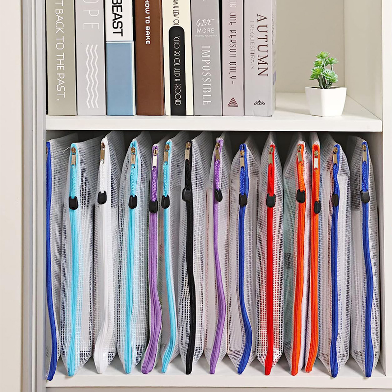 Mesh Zipper Storage Bags Docum - Portfolio Folder Zip recension och pris