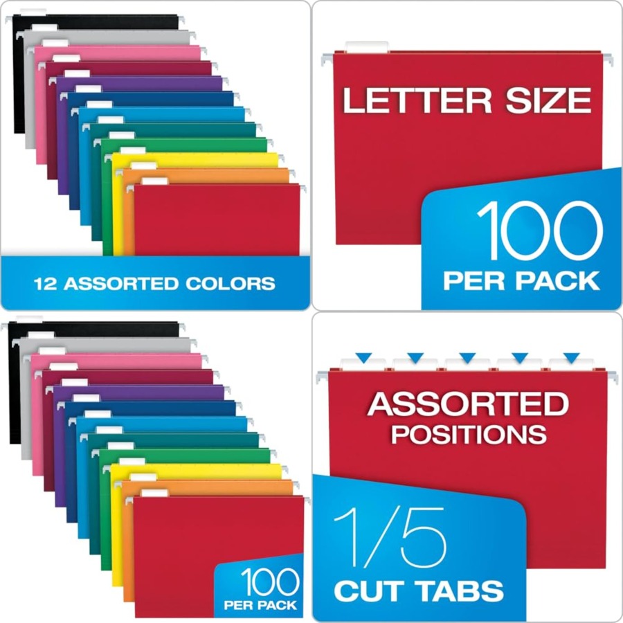 Colored Hanging File Folders L - File Folder Hanging recension och pris