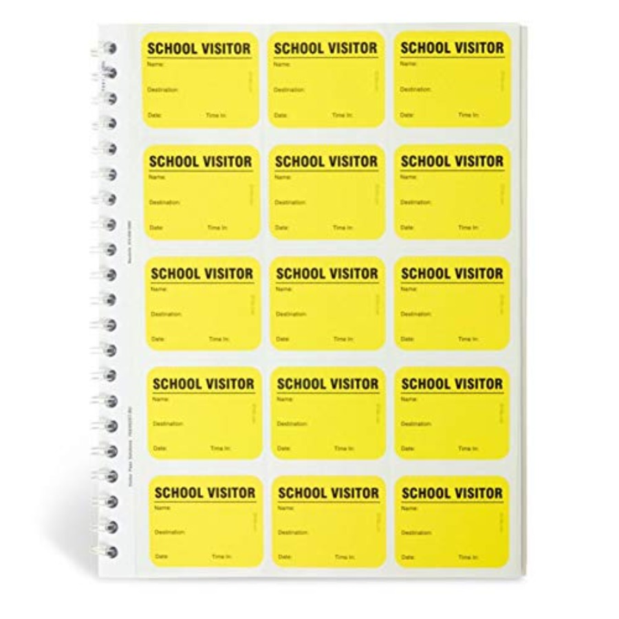 School Visitor Log Book Spiral - Carbon Copy Book recension och pris