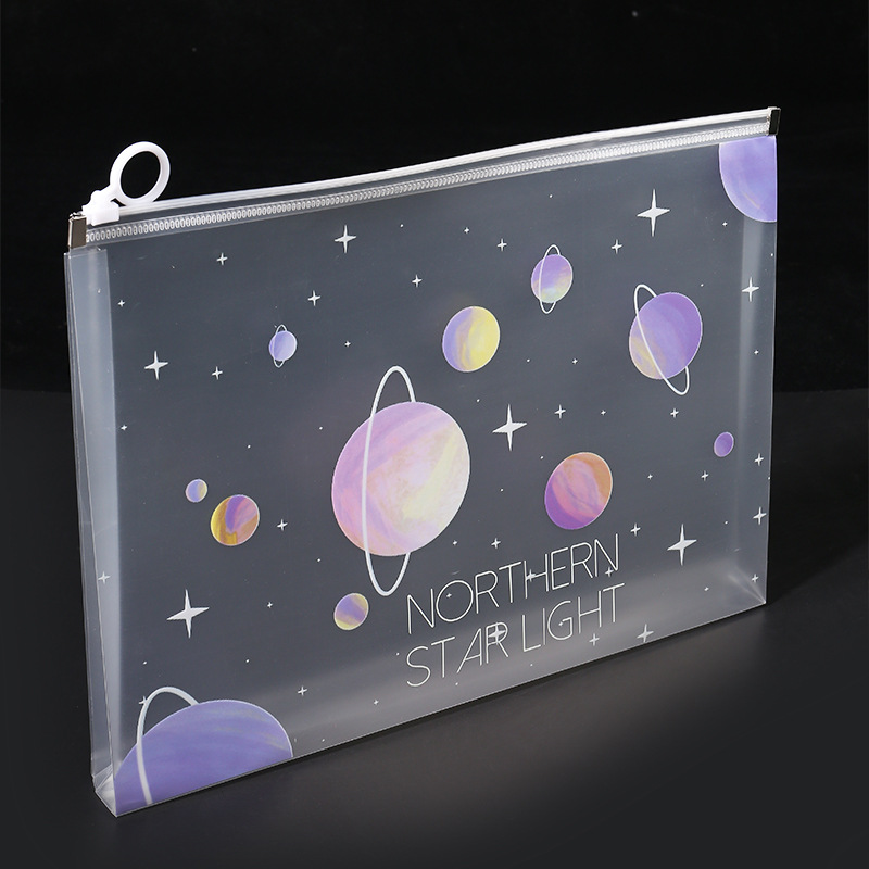 4/12pcs A4 Space Zipper Folder - Is Stationery Office Supply recension och pris